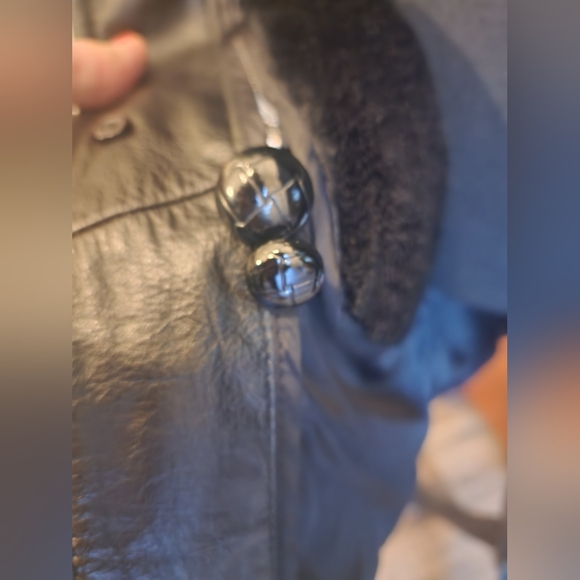 Cooper leather coat, black leather, size 44 - Picture 4 of 10